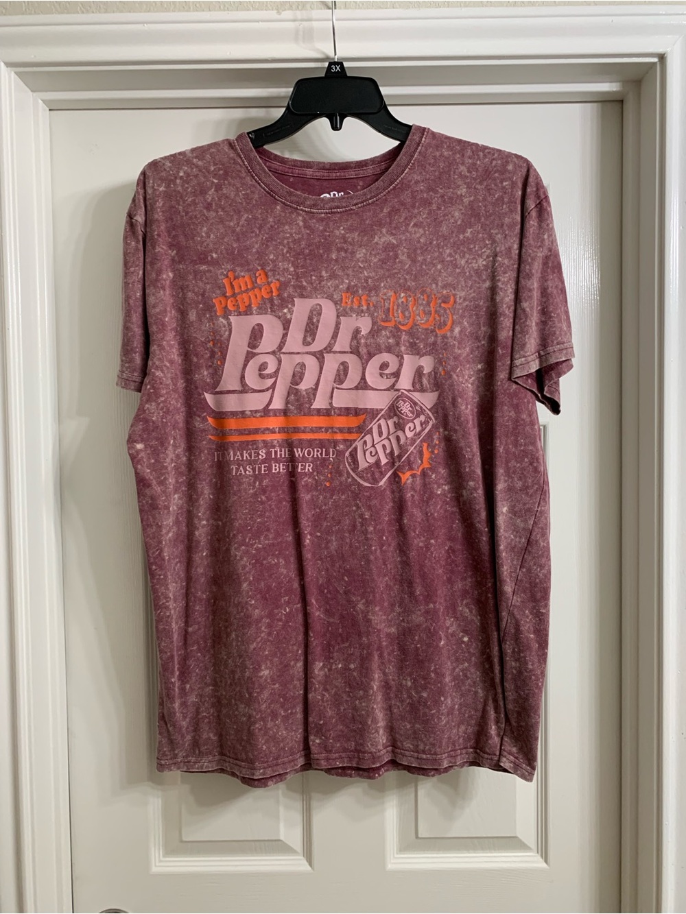 Dr Pepper Men’s Vintage Style Graphic Tee, Size XL